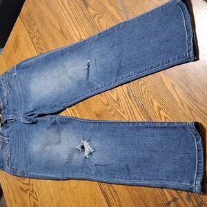 DEMOCRACY Jean Womens 6 BLUE Preowned Distressed AB TECHNOLOGY